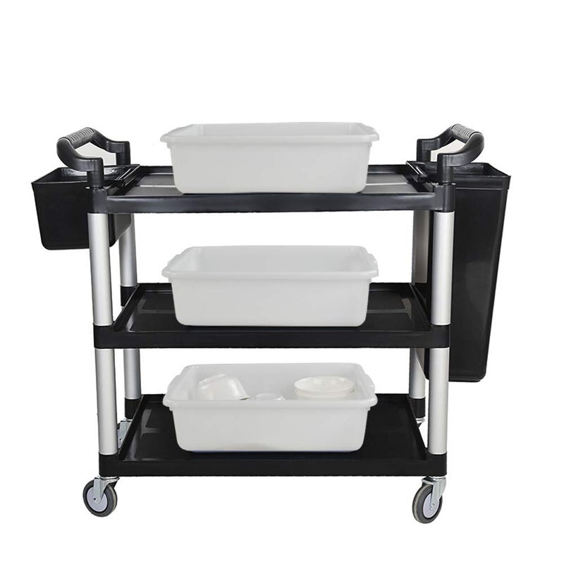 AnnkkyUS 4-pack Bus Tubs Commercial, 8 L White Plastic Wash Basin Bus Box - Image 3